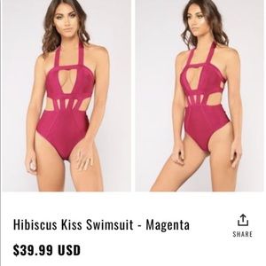One piece bathing suit